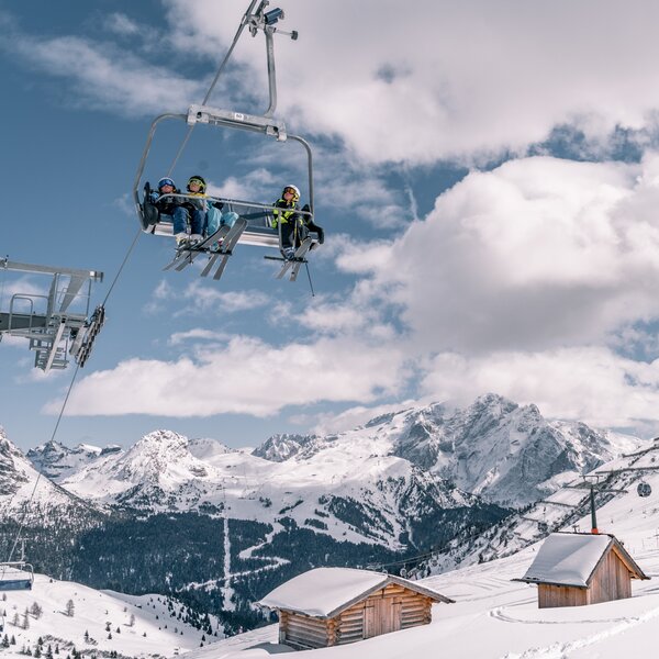 Impianti di risalita sul Col Rodella | © Patricia Ramirez - Archivio Immagini ApT Val di Fassa