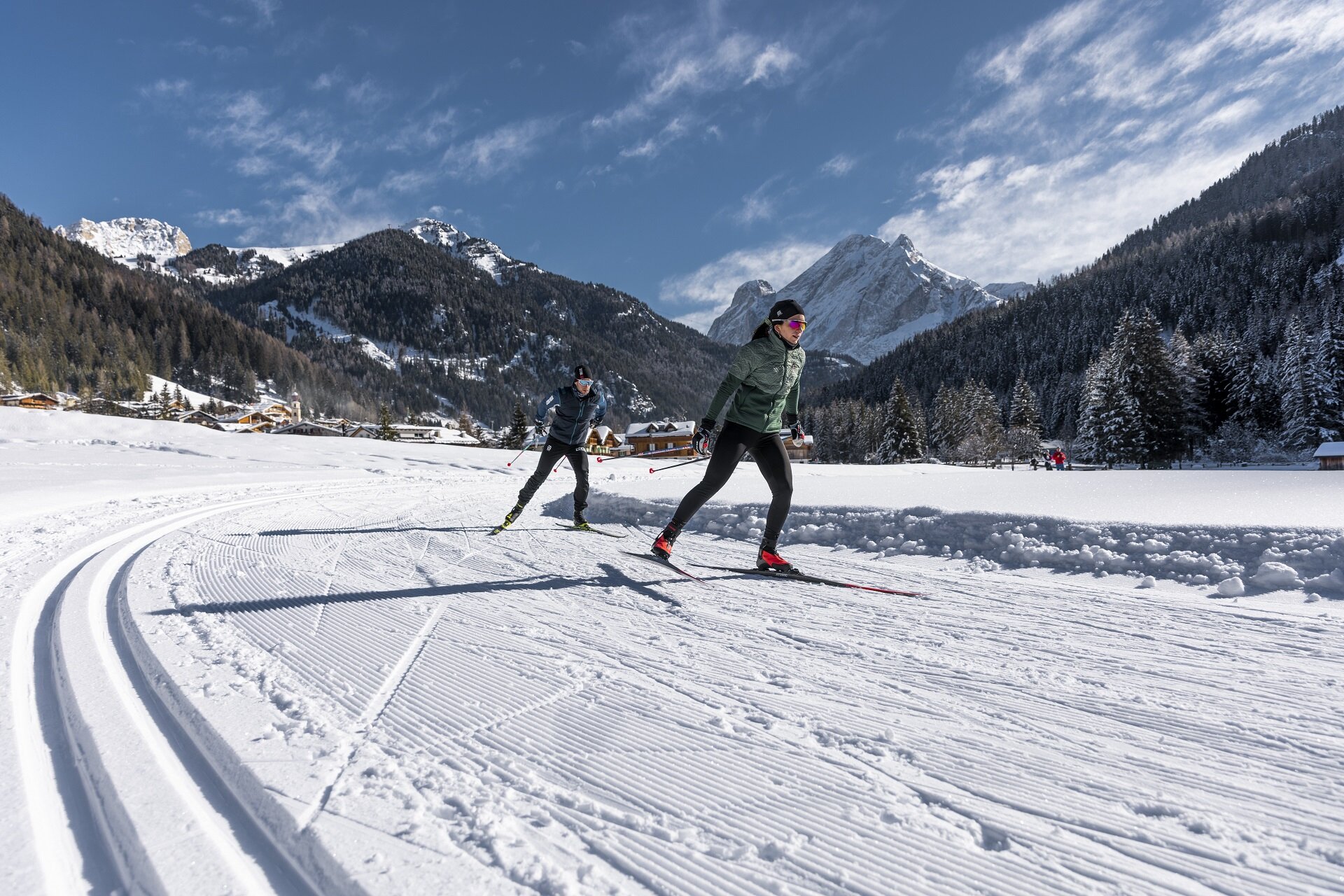 Sci di fondo a Canazei, in Val di Fassa | © Federico Modica  - Archivio Immagini ApT Val di Fassa