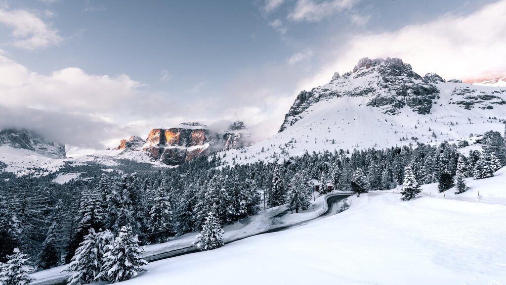 Passo Pordoi in inverno | © Patricia Ramirez - Archivio Immagini ApT Val di Fassa