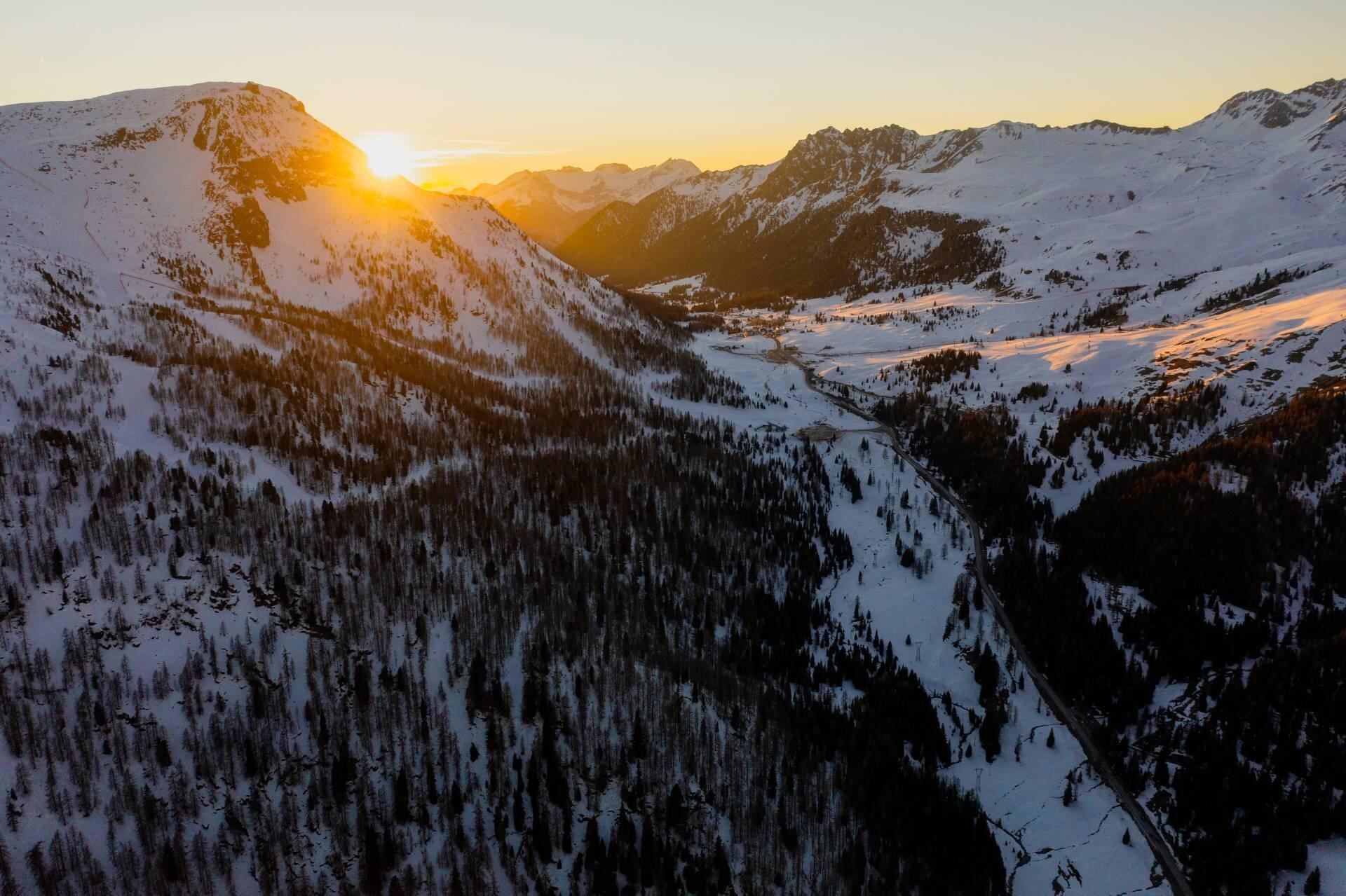 Trentino Ski Sunrise Passo San Pellegrino