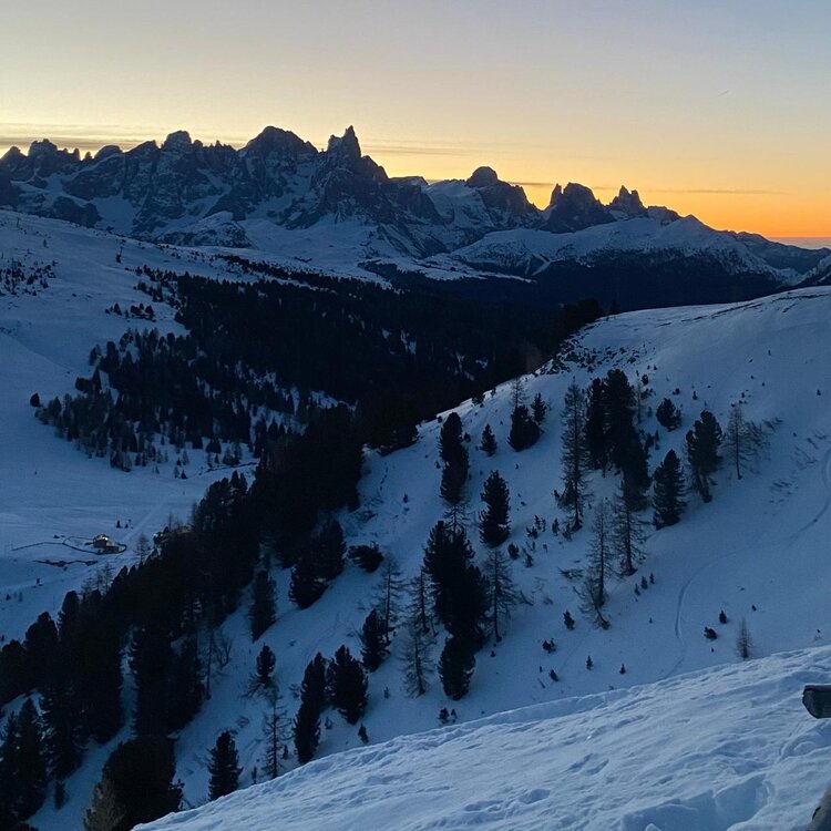 Trentino Ski Sunrise Alpe Lusia